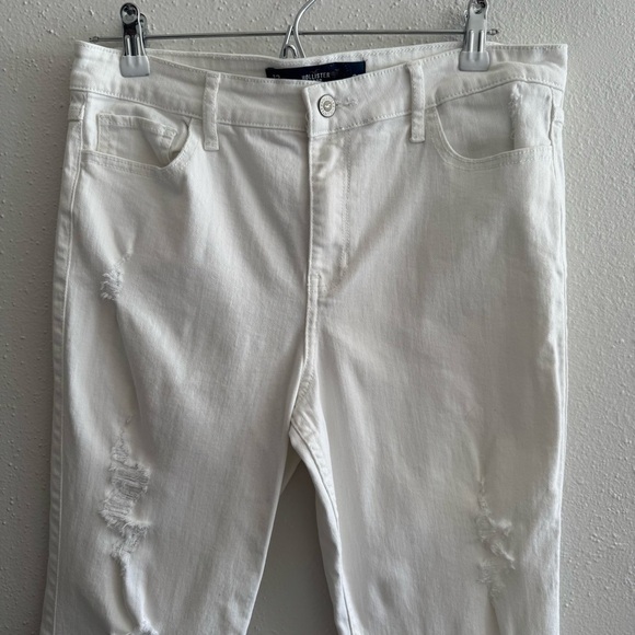 Hollister High-Rise Cropped White Jeans, Size 13 - Picture 3 of 6